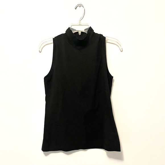 🍭 3/$30 Athleta black sleeveless minimal chic mock turtleneck - Picture 15 of 15